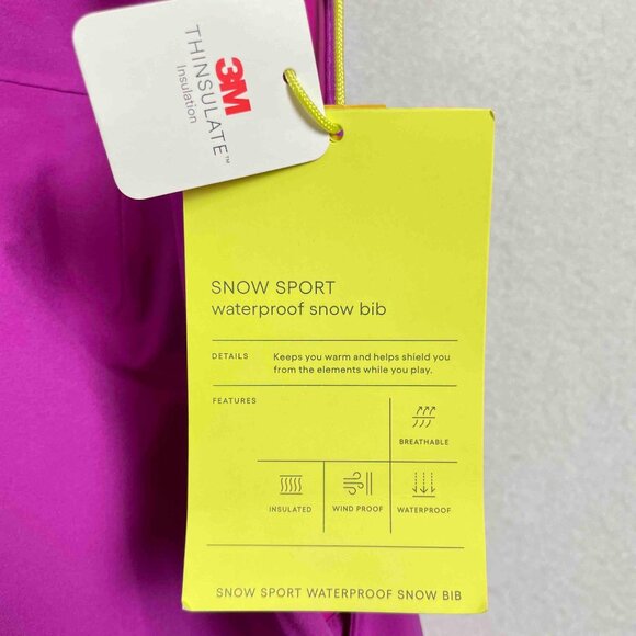 All In Motion NWT Waterproof Snow Bib / Snow Suit Girls Size XL 14 - Picture 6 of 16